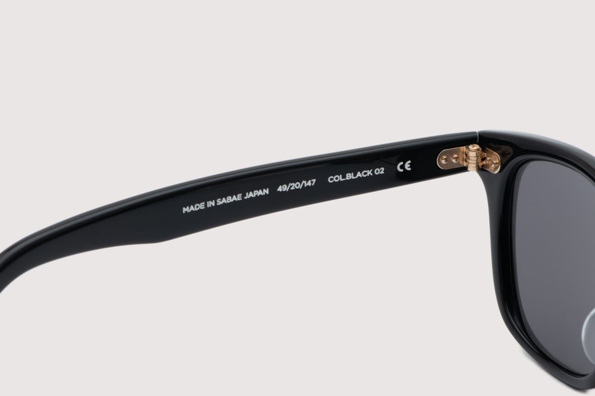 画像7: NOCHINO OPTICAL  SANSUI #H1. GROSS BLACK × BLACK POLARIZED LENS(偏光) (7)