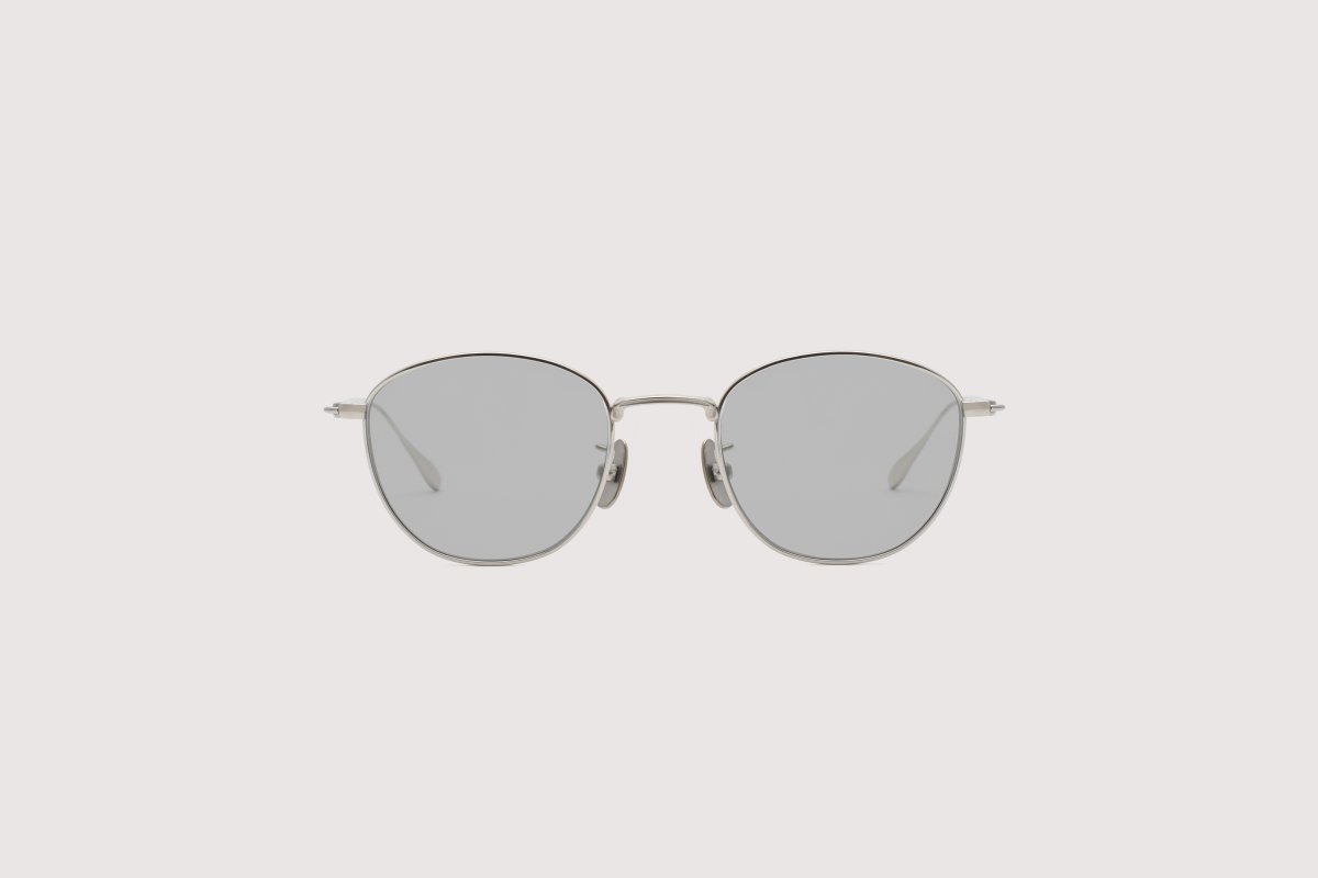 画像2: NOCHINO OPTICAL  KOUGETSU #1. PLUTINUM SILVER × CLEAR to D.GREY (調光) (2)