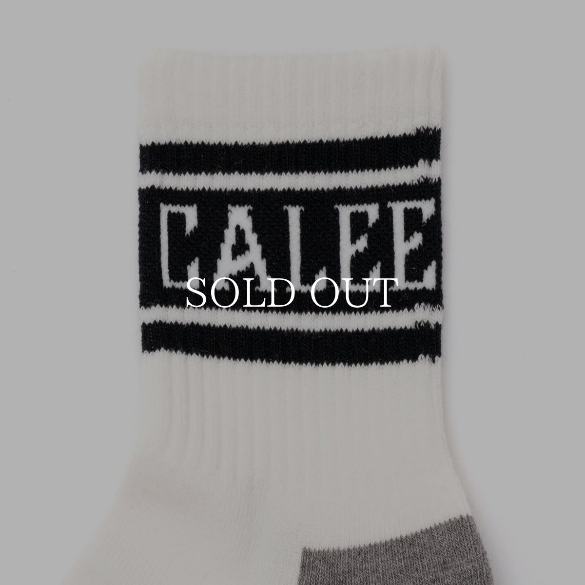 画像2: CALEE  【再入荷】JACQUARD PILE LINE SOCKS (2)