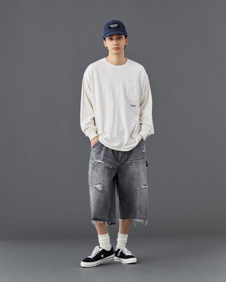 画像40: Liberaiders  DAMAGED DENIM BUGGY SHORTS (40)