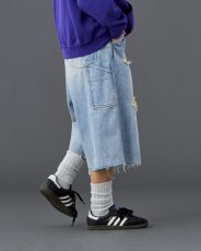 画像8: Liberaiders  DAMAGED DENIM BUGGY SHORTS (8)
