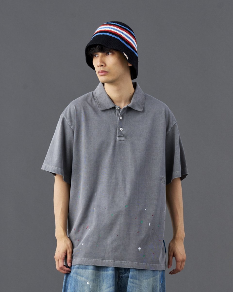 画像4: Liberaiders  PIGMENT DYED POLO SHIRT (4)