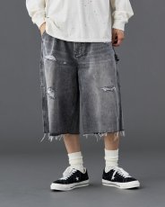 画像30: Liberaiders  DAMAGED DENIM BUGGY SHORTS (30)