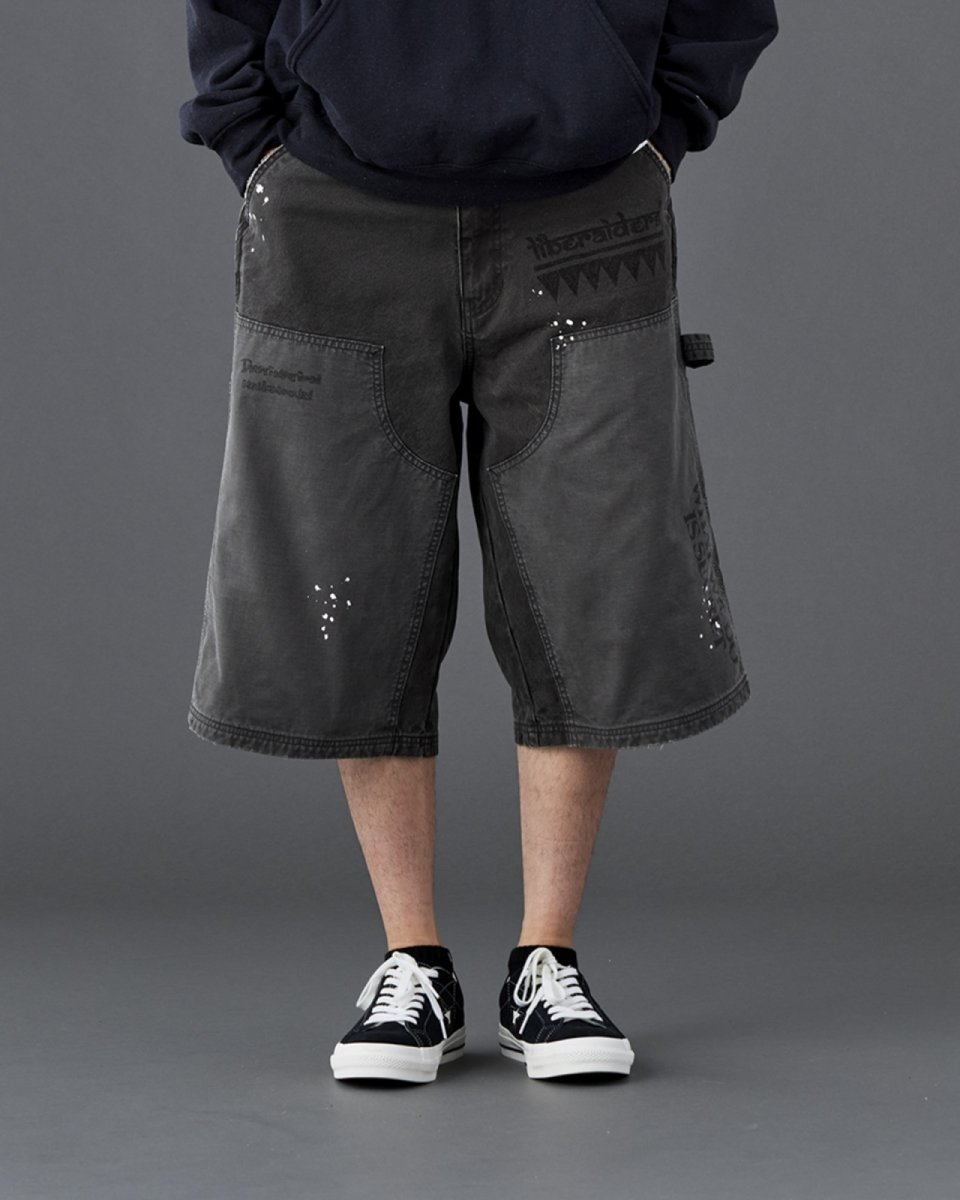 画像4: Liberaiders  HANDWRITING CANVAS WORK SHORTS (4)