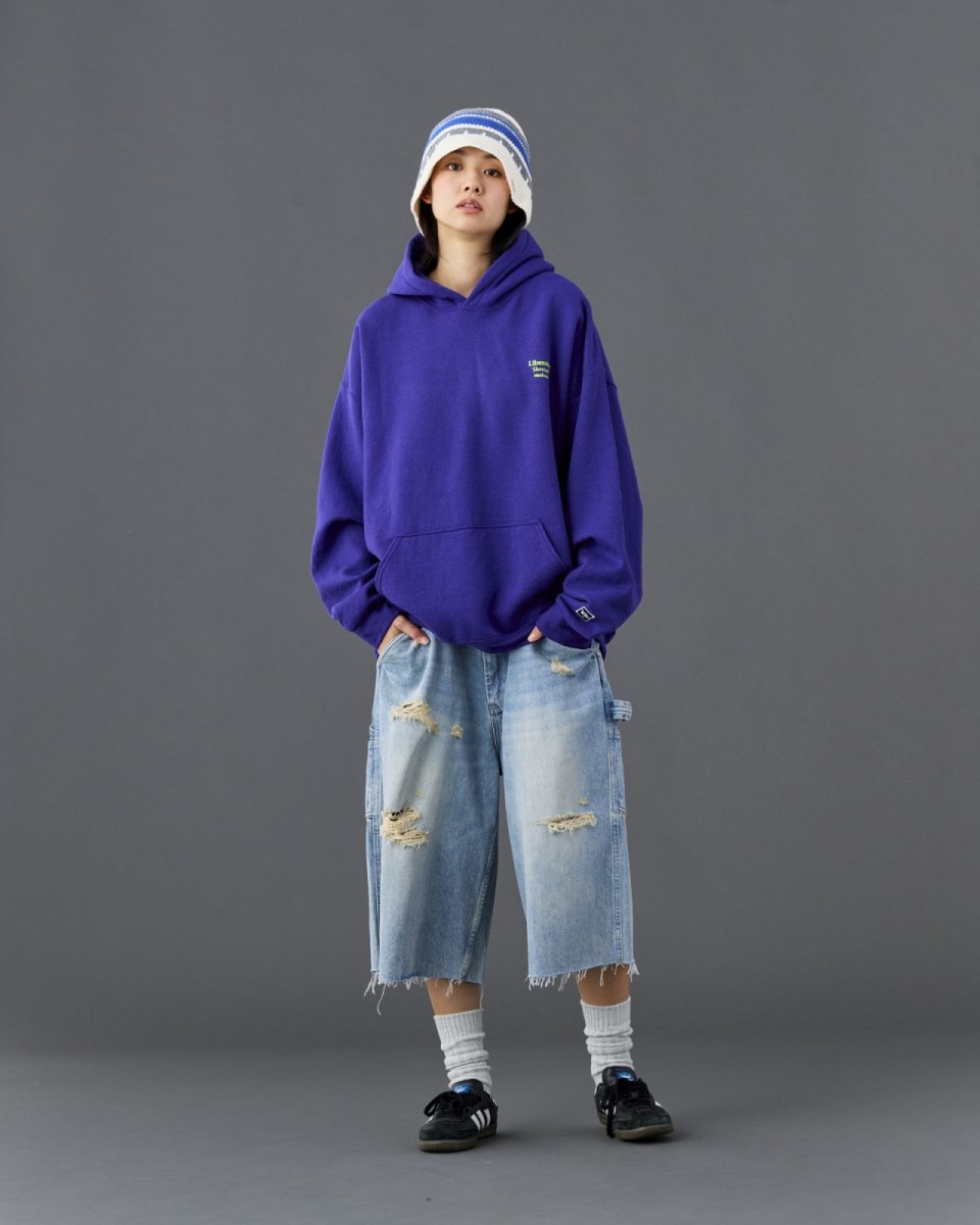 画像15: Liberaiders  DAMAGED DENIM BUGGY SHORTS (15)