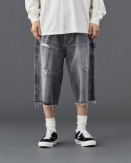 画像27: Liberaiders  DAMAGED DENIM BUGGY SHORTS (27)