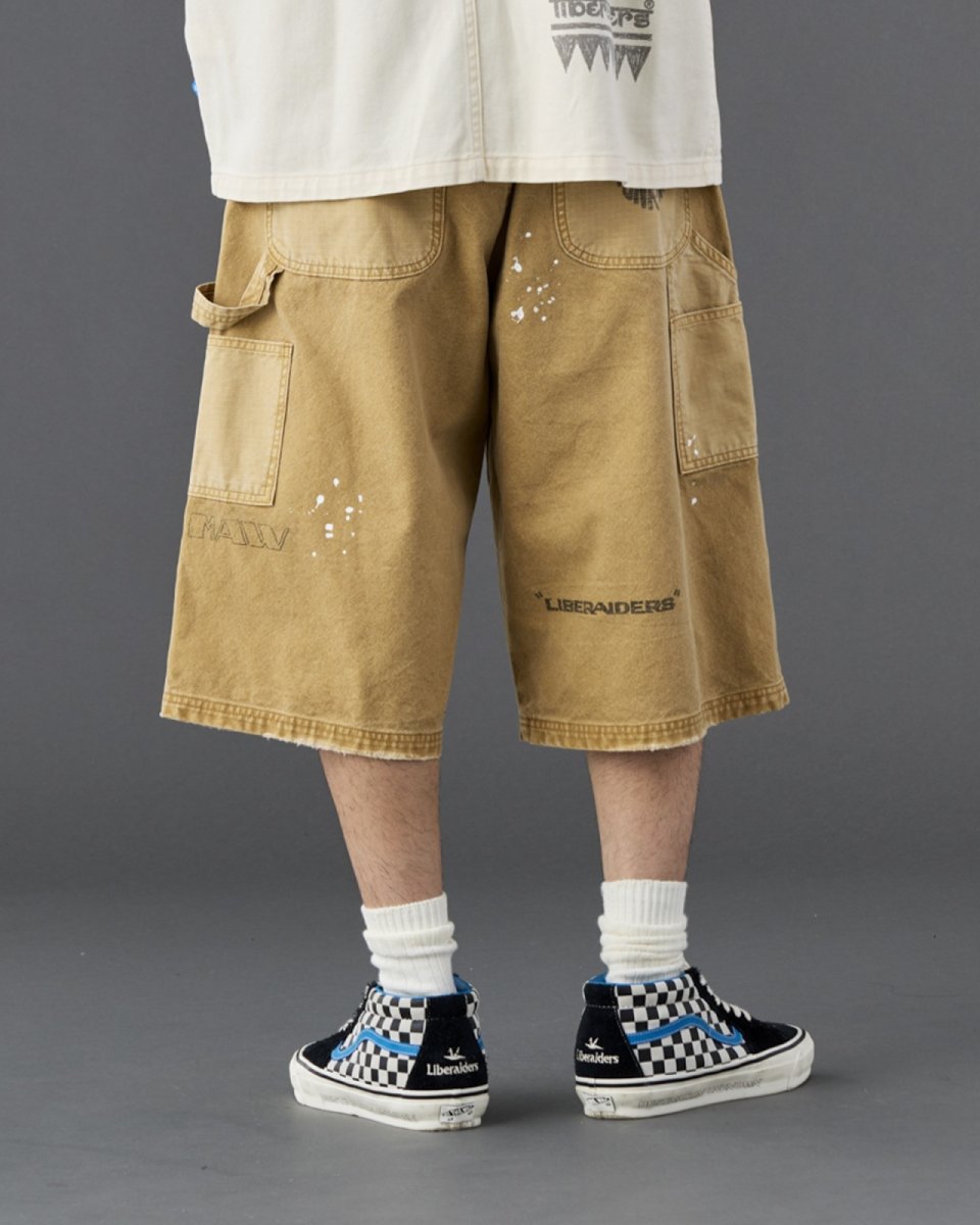 画像37: Liberaiders  HANDWRITING CANVAS WORK SHORTS (37)