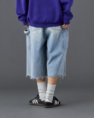 画像7: Liberaiders  DAMAGED DENIM BUGGY SHORTS (7)