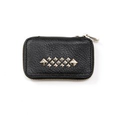 画像1: CALEE  STUDS LEATHER COIN CASE (1)