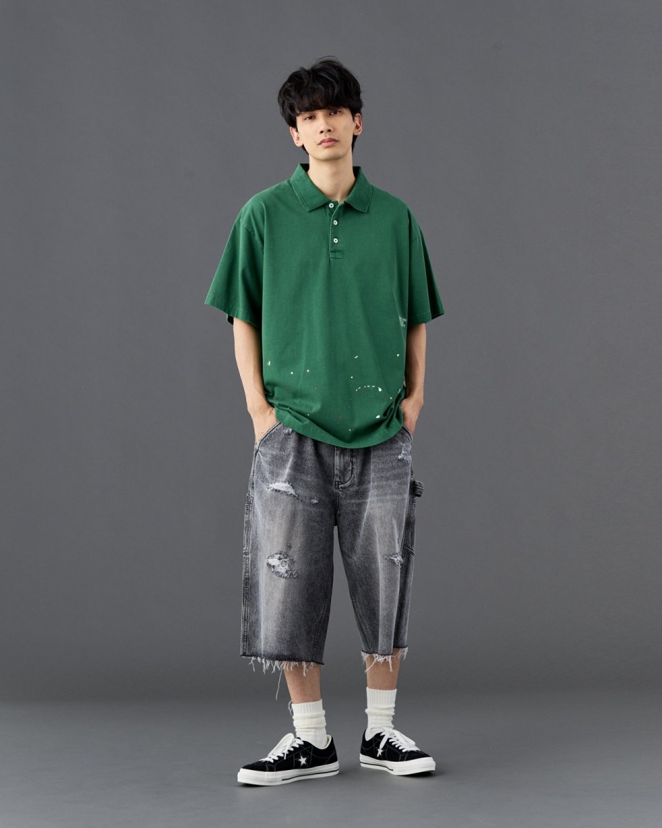 画像37: Liberaiders  DAMAGED DENIM BUGGY SHORTS (37)