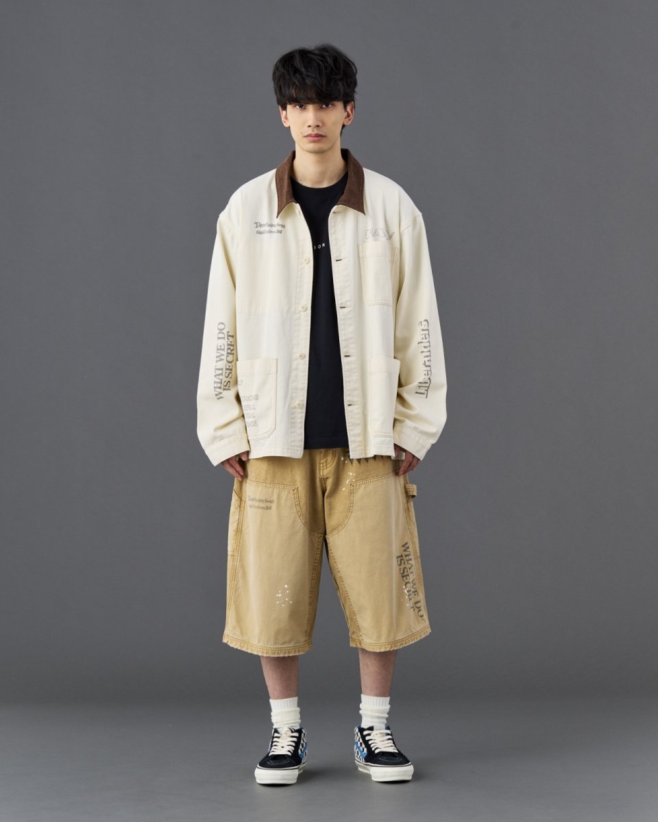 画像38: Liberaiders  HANDWRITING CANVAS WORK SHORTS (38)