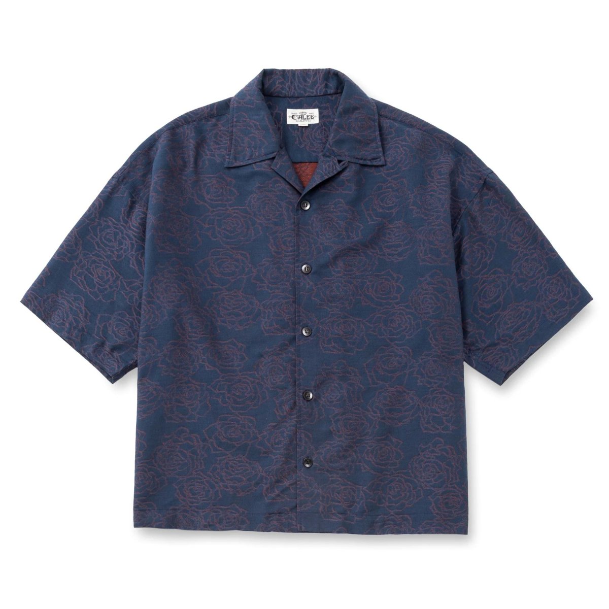 画像1: CALEE  5 LENGHT ROSE PATTERN JACQUARD SH (1)