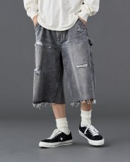 画像28: Liberaiders  DAMAGED DENIM BUGGY SHORTS (28)