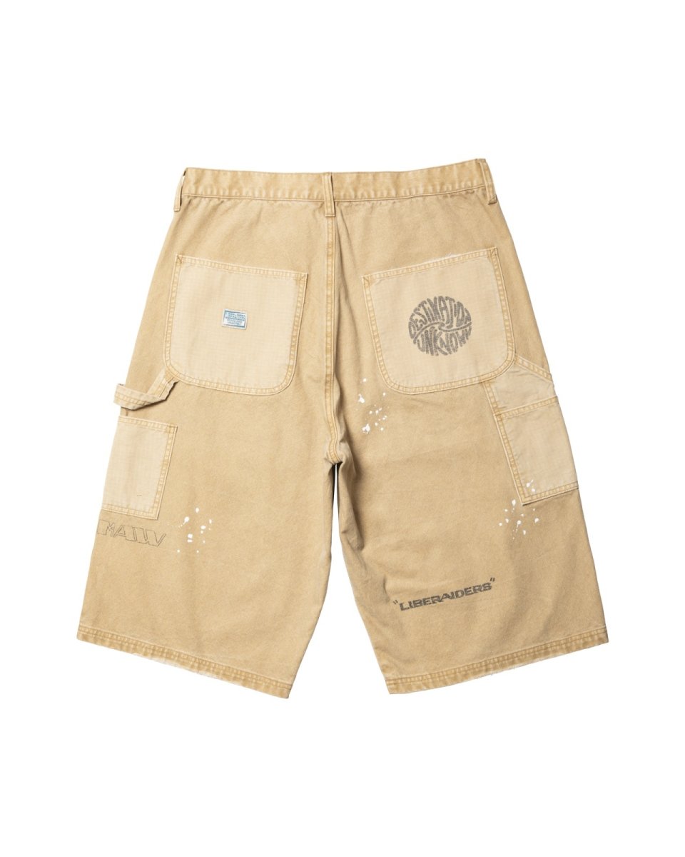 画像35: Liberaiders  HANDWRITING CANVAS WORK SHORTS (35)