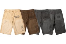 画像1: Liberaiders  HANDWRITING CANVAS WORK SHORTS (1)