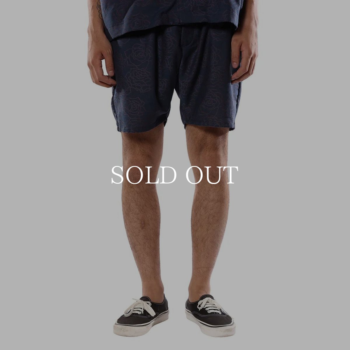 画像3: CALEE  ROSE PATTERN JACQUARD EASY SHORTS (3)