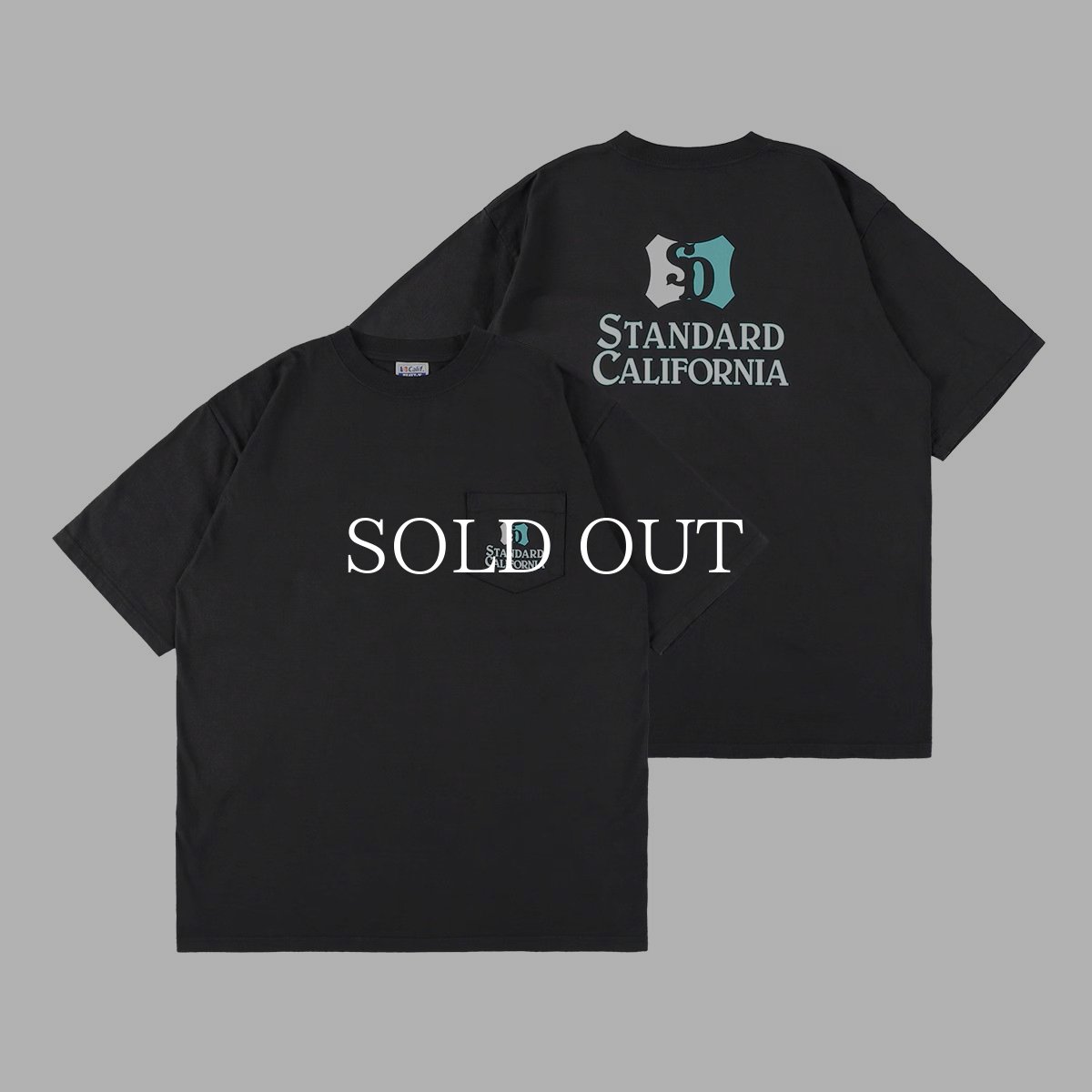 画像2: STANDARD CALIFORNIA  SD Heavyweight Shield Logo Pocket T (2)