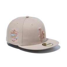 画像1: NEW ERA  59FIFTY Spring Breeze ロサンゼルス・ドジャース ニューベージュ (1)