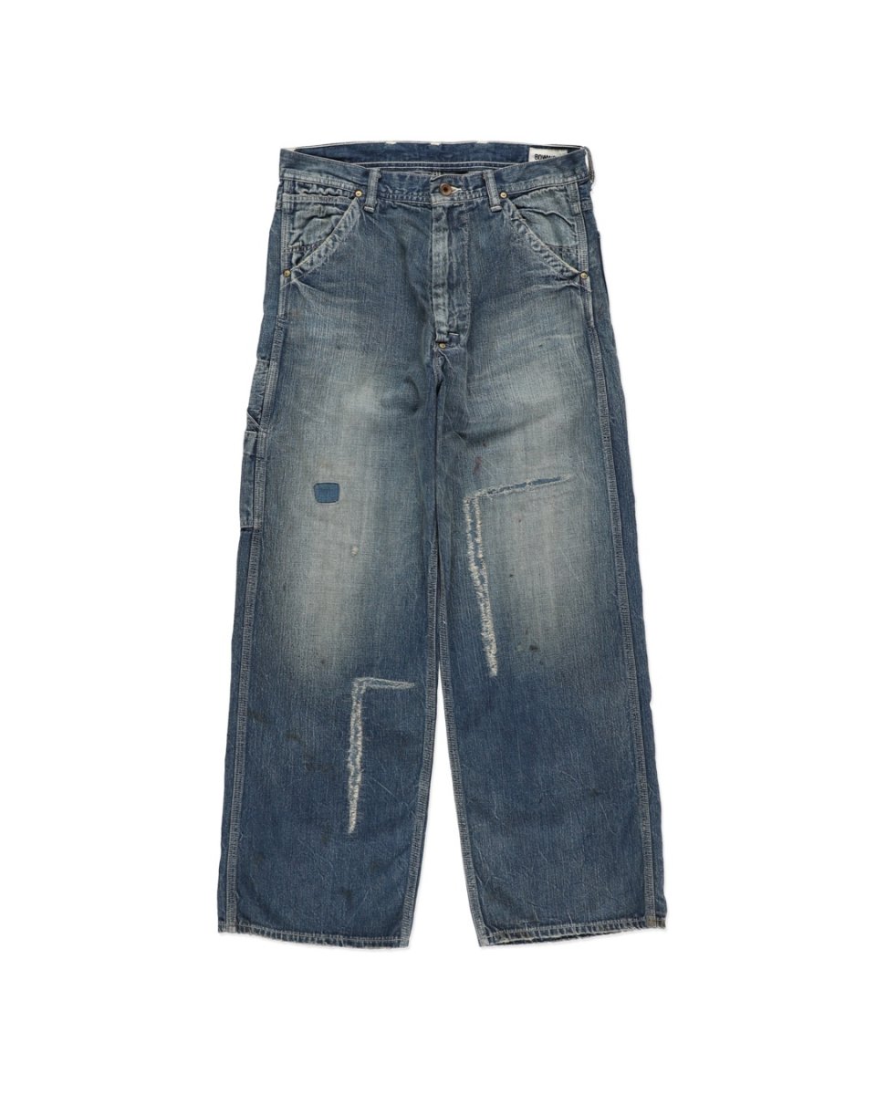 画像1: BOW WOW  HERITAGE DENIM PAINTER PANTS AGED (1)
