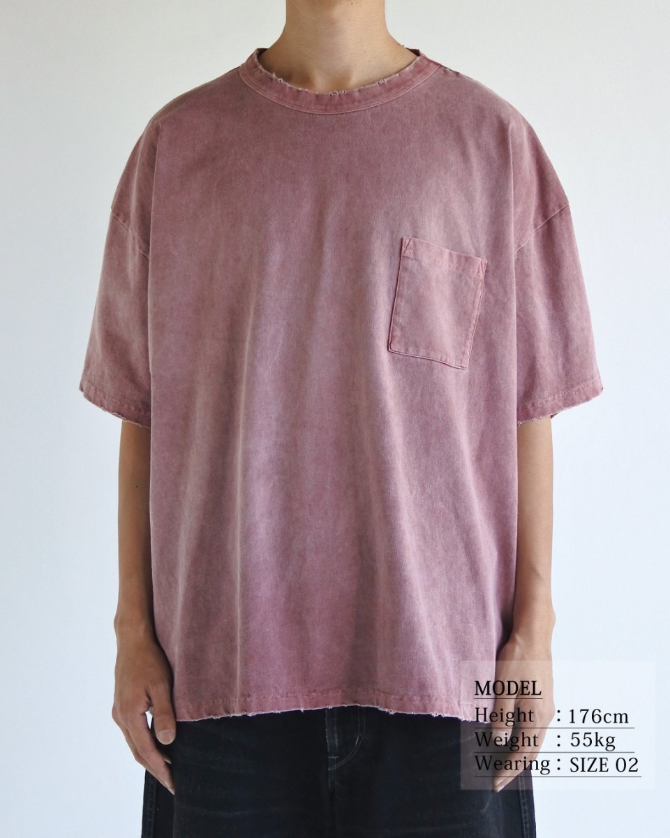 画像10: ANACHRONORM  PIGMENT DYED POCKET S/S T-S (10)