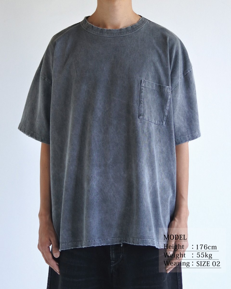 画像2: ANACHRONORM  PIGMENT DYED POCKET S/S T-S (2)
