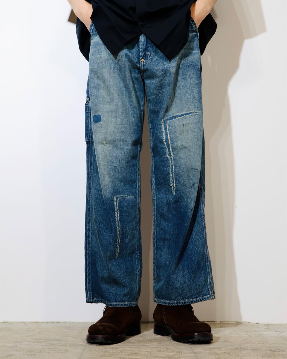画像3: BOW WOW  HERITAGE DENIM PAINTER PANTS AGED (3)