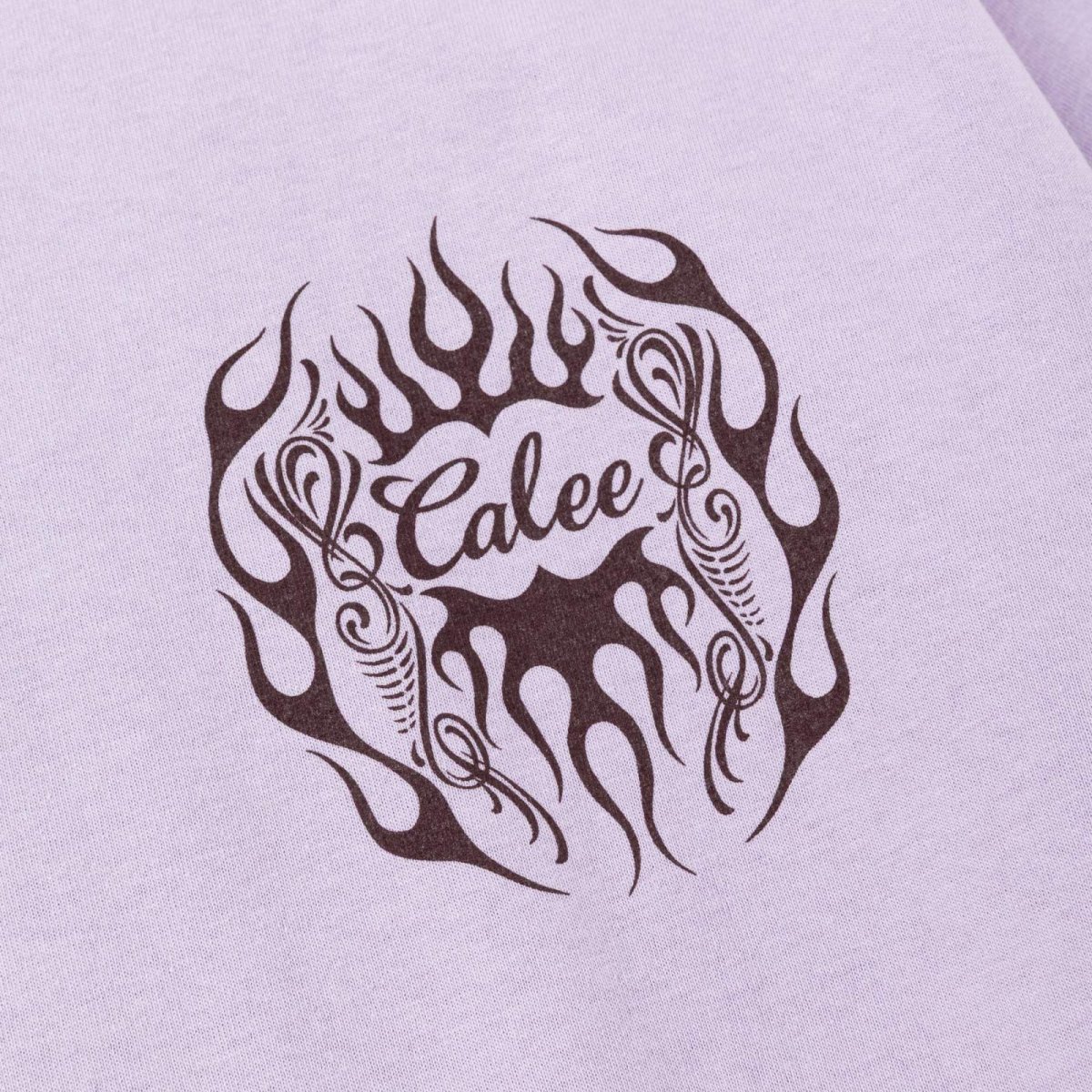画像10: CALEE  VINTAGE TYPE FLAME LOGO PINSTRIPING S/ S TEE ＜NATURALLY PAINT DESIGN＞ (10)