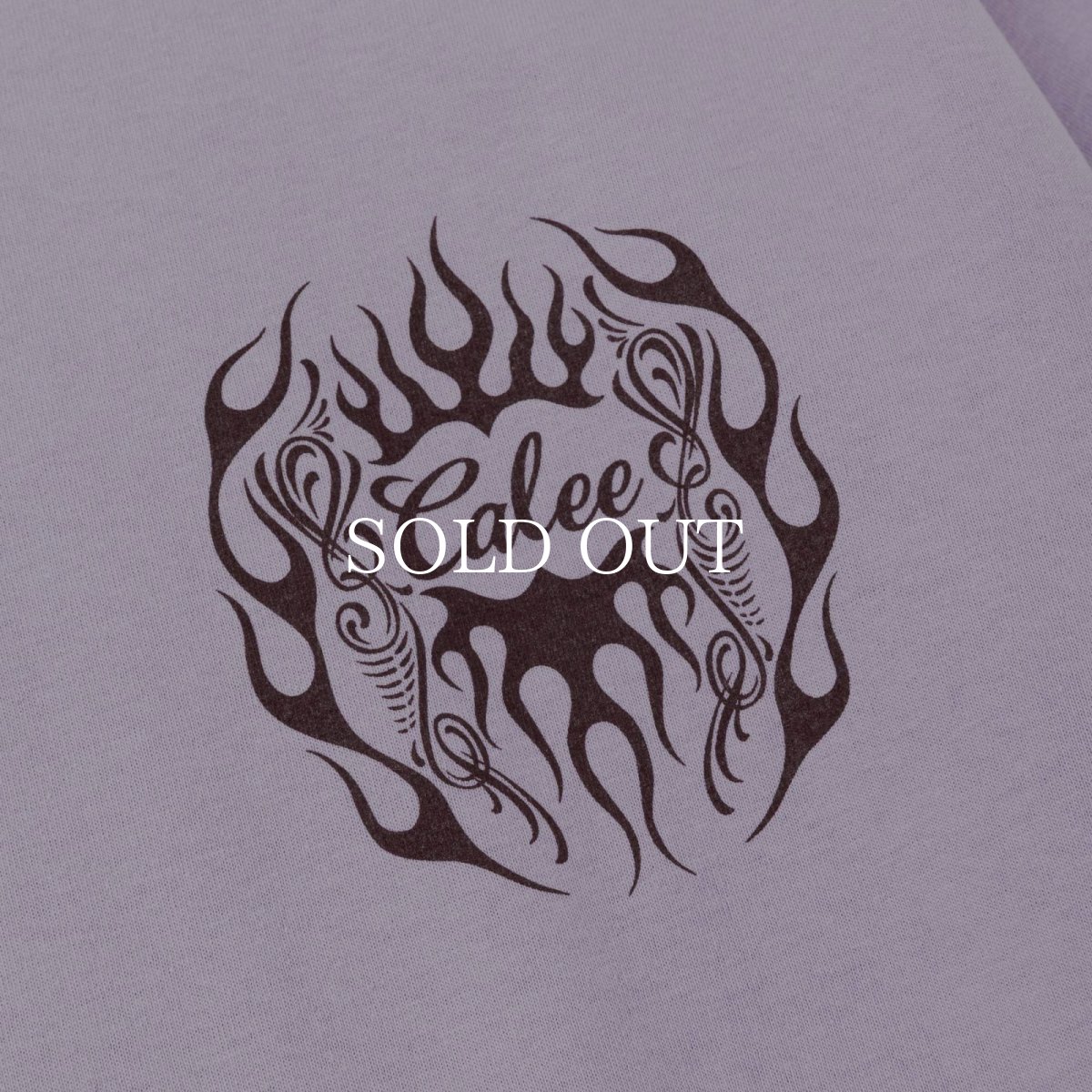 画像10: CALEE  VINTAGE TYPE FLAME LOGO PINSTRIPING S/ S TEE ＜NATURALLY PAINT DESIGN＞ (10)