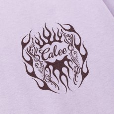 画像10: CALEE  VINTAGE TYPE FLAME LOGO PINSTRIPING S/ S TEE ＜NATURALLY PAINT DESIGN＞ (10)