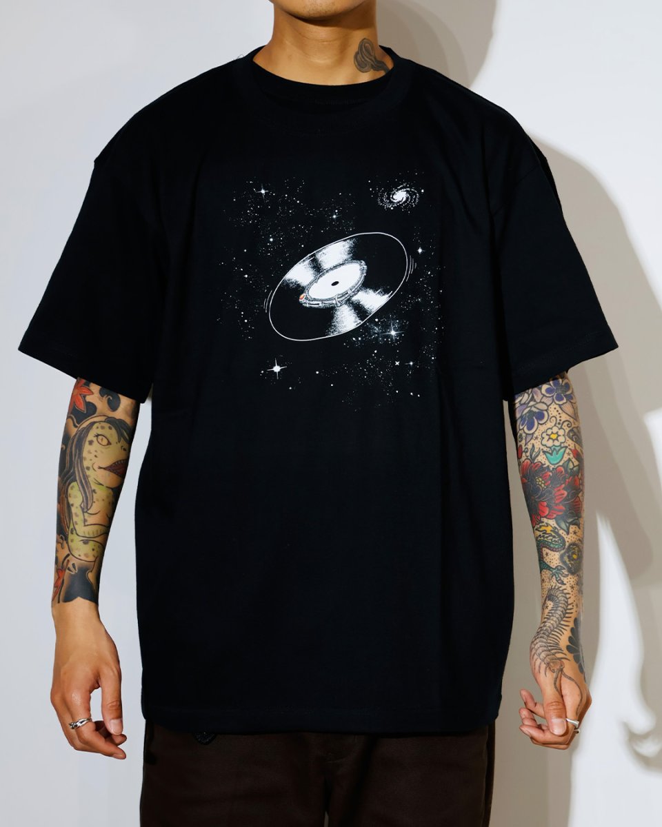 画像2: exodus brand  SPACE VINYL RECORD T SHIRT (2)
