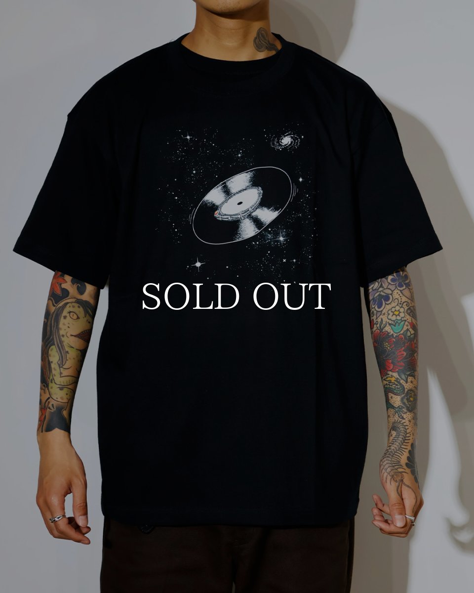 画像2: exodus brand  SPACE VINYL RECORD T SHIRT (2)