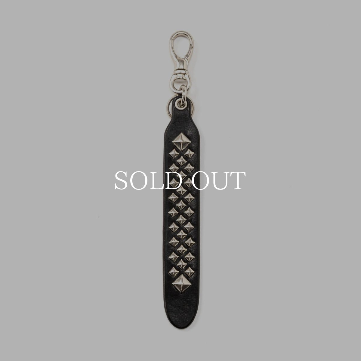 画像1: CALEE  STUDS LEATHER KEY RING ＜TYPE B＞ (1)