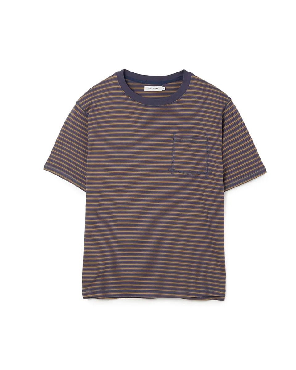 画像1: nonnative  DWELLER S/S TEE COTTON JERSEY BORDER (1)