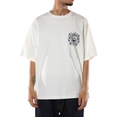 画像3: CALEE  VINTAGE TYPE FLAME LOGO PINSTRIPING S/ S TEE ＜NATURALLY PAINT DESIGN＞ (3)