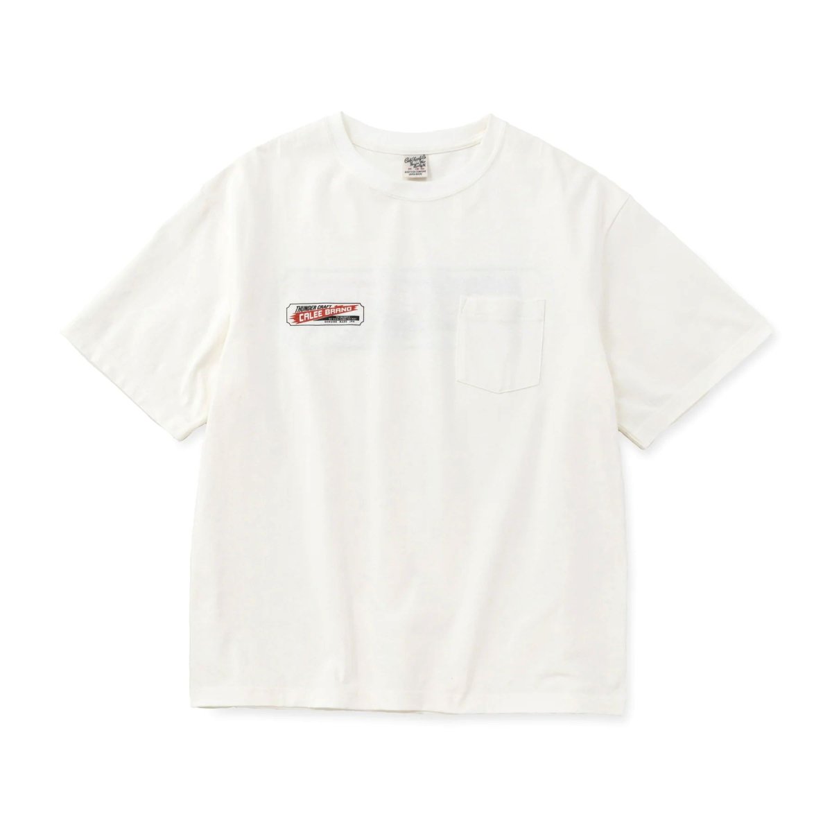 画像1: CALEE  VINTAGE TYPE THUNDER CRAFT POCKET TEE (1)