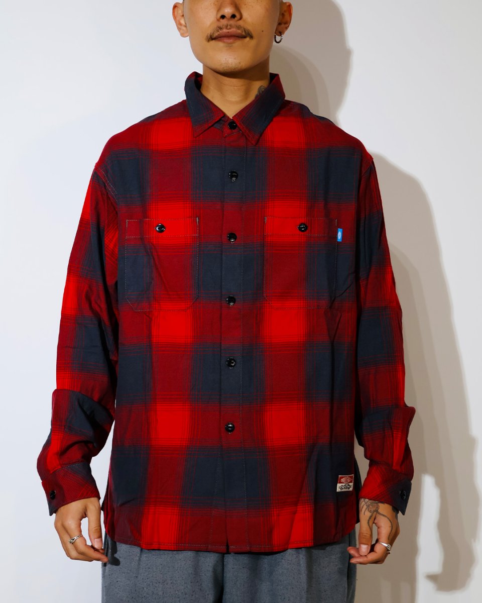 画像3: CHALLENGER  L/S SHADOW CHECK SHIRT (3)