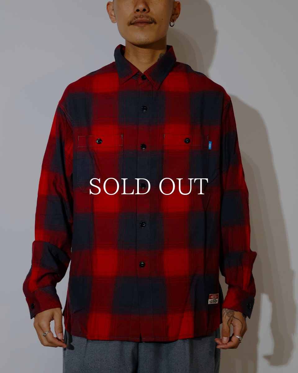 画像3: CHALLENGER  L/S SHADOW CHECK SHIRT (3)