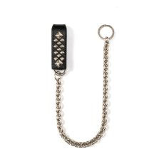 画像1: CALEE  STUDS LEATHER WALLET CHAIN (1)