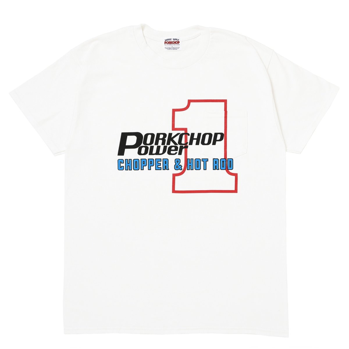画像1: PORKCHOP GARAGE SUPPLY  P POWER POCKET TEE   (1)