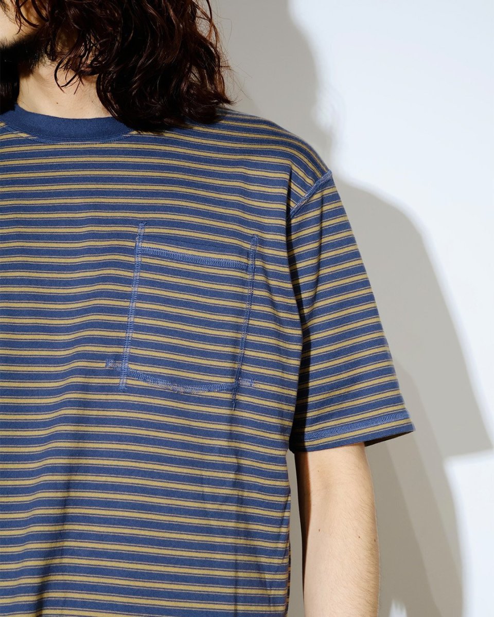 画像3: nonnative  DWELLER S/S TEE COTTON JERSEY BORDER (3)