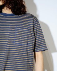 画像3: nonnative  DWELLER S/S TEE COTTON JERSEY BORDER (3)