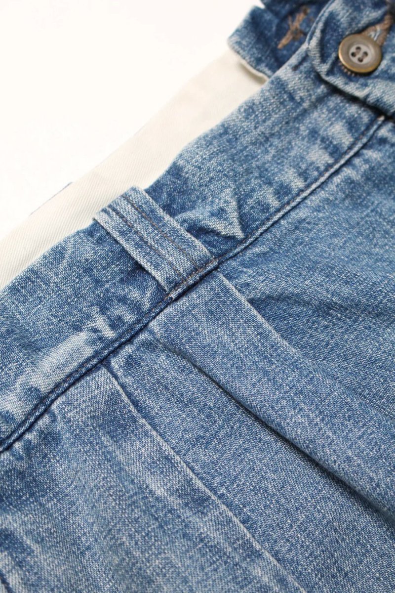 画像9: BOW WOW  US ARMY DENIM SHORTS AGED (9)