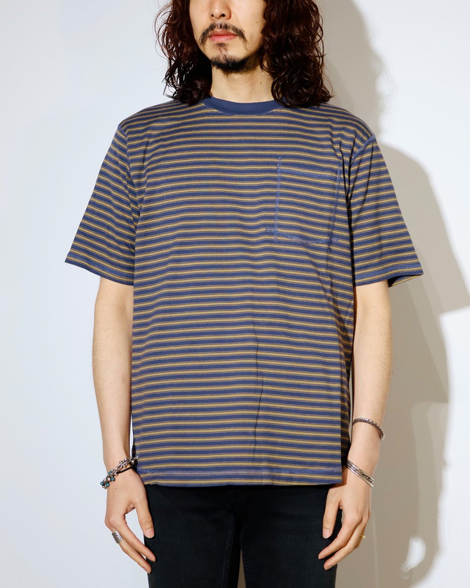 画像2: nonnative  DWELLER S/S TEE COTTON JERSEY BORDER (2)