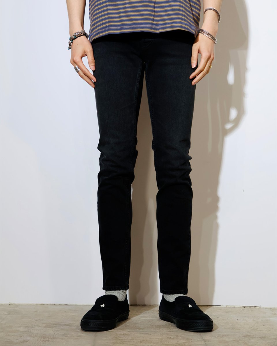 画像3: MINEDENIM  S.Slim STR 5pocket BKU (3)