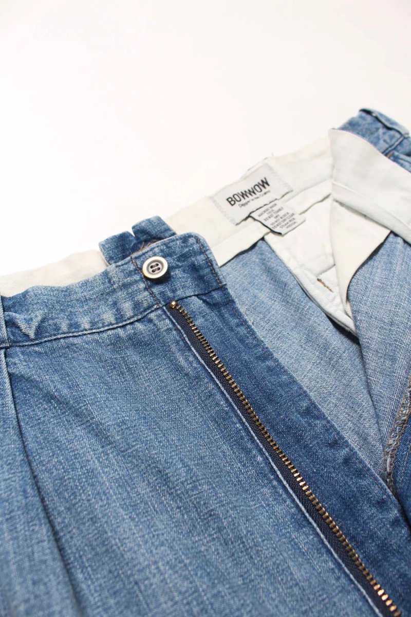 画像7: BOW WOW  US ARMY DENIM SHORTS AGED (7)