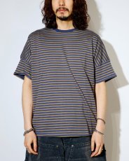 画像2: nonnative  CLERK S/S TEE COTTON JERSEY BORDER (2)