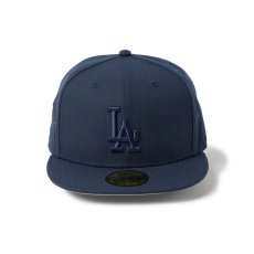 画像2: NEW ERA  59FIFTY Tonal Logo ロサンゼルス・ドジャース ナイトシフトネイビー (2)