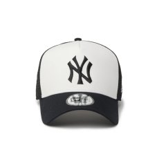 画像3: NEW ERA  9FORTY A-Frame トラッカー Typewriter コットンタイプライター ニューヨーク・ヤンキース オフホワイト/ブラック (3)