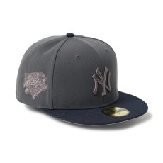 画像4: NEW ERA  59FIFTY Tonal Logo ニューヨーク・ヤンキース ダークグラファイト/ネイビー (4)