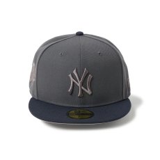 画像2: NEW ERA  59FIFTY Tonal Logo ニューヨーク・ヤンキース ダークグラファイト/ネイビー (2)